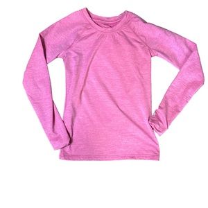 All in Motion. Long Sleeve Top, Girls Size Medium (7/8), Medium Weight, Pink
